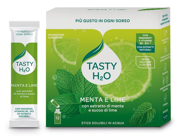 TASTY H2O MENTA E LIME 12 STICK